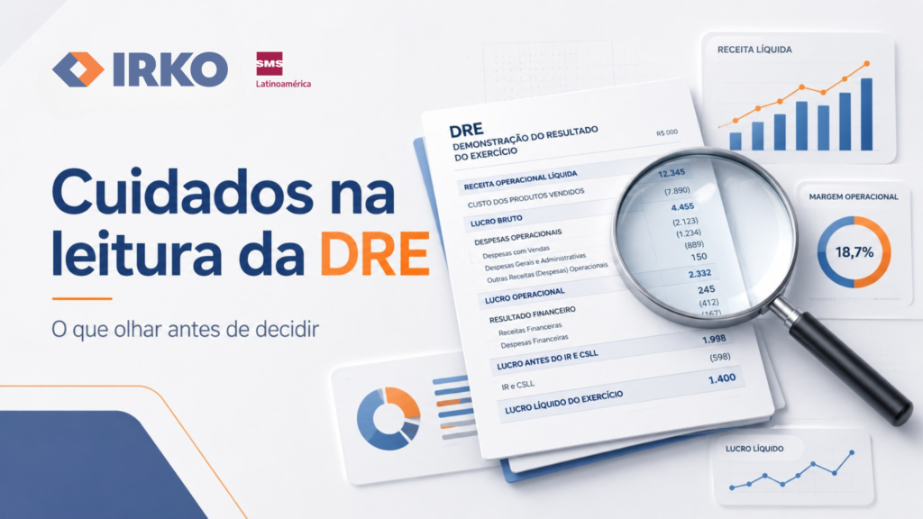 Entenda como analisar a DRE além do lucro final e identificar margens, custos, despesas, caixa e riscos antes de tomar decisões.