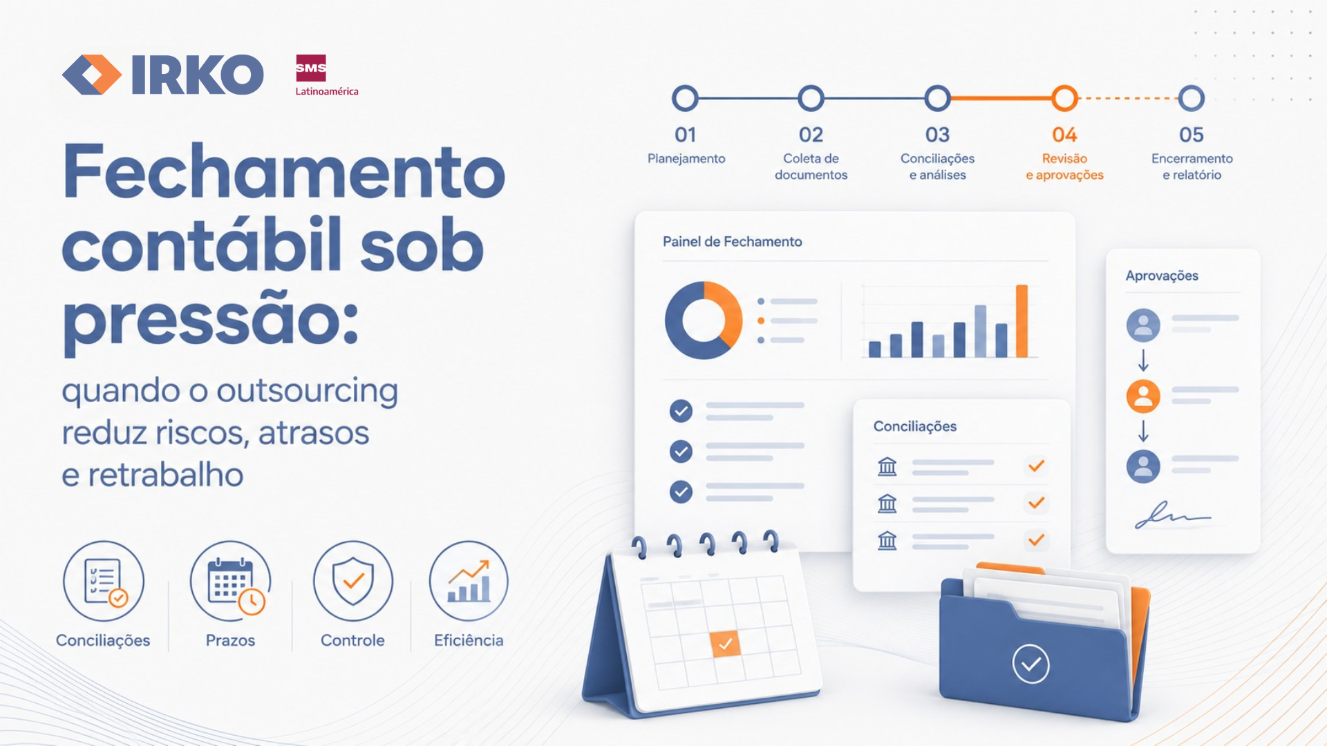 Fechamento contábil sob pressão: quando o outsourcing reduz riscos, atrasos e retrabalho